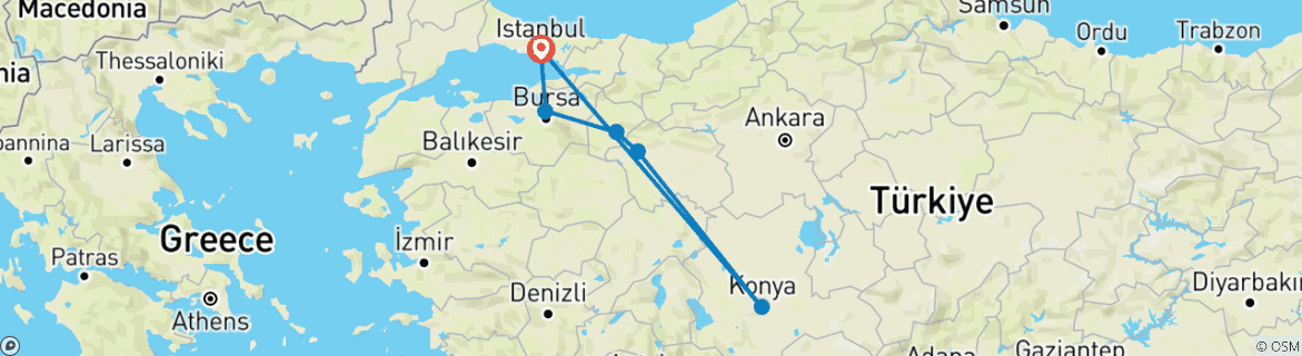 Imagen de un mapa que muestra la ruta del circuito