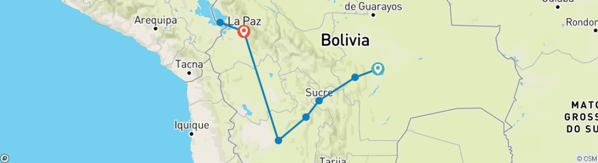 Imagen de un mapa que muestra la ruta del circuito