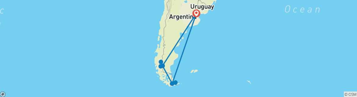 Imagen de un mapa que muestra la ruta del circuito