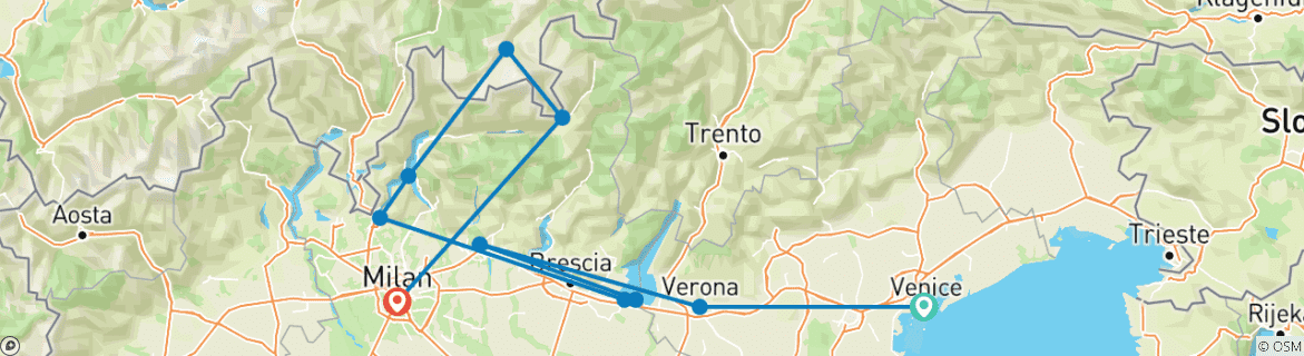 Imagen de un mapa que muestra la ruta del circuito