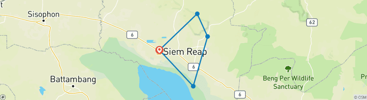 Imagen de un mapa que muestra la ruta del circuito