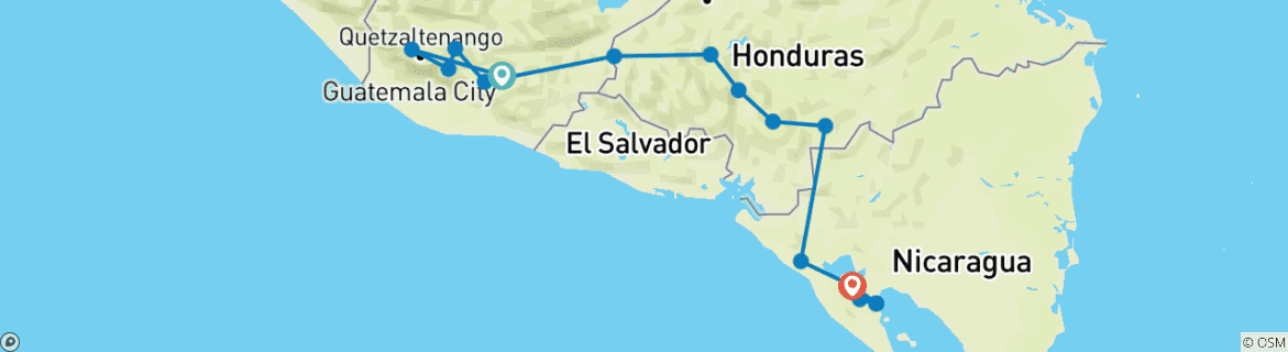 Imagen de un mapa que muestra la ruta del circuito