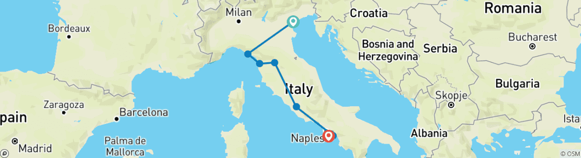 Imagen de un mapa que muestra la ruta del circuito