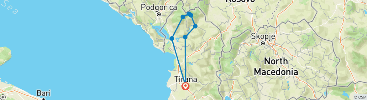 Imagen de un mapa que muestra la ruta del circuito