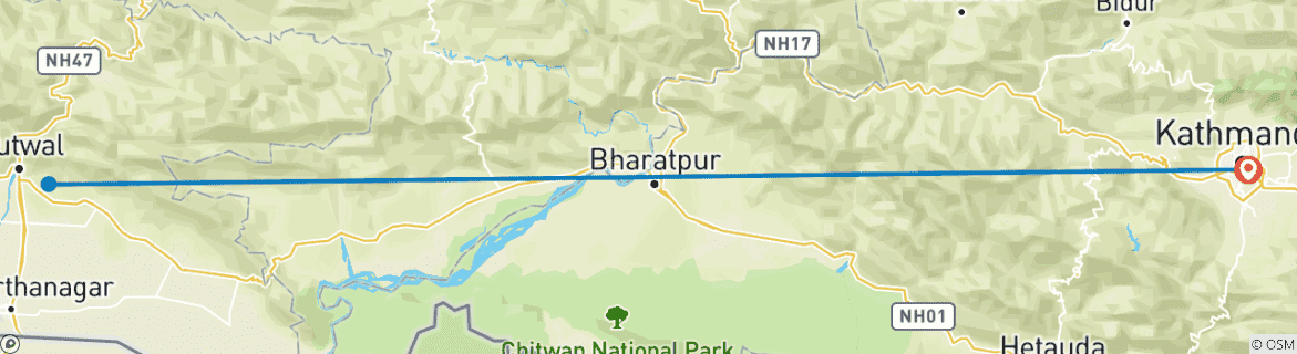 Imagen de un mapa que muestra la ruta del circuito