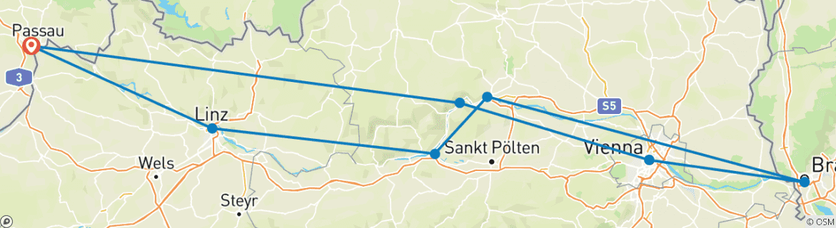 Imagen de un mapa que muestra la ruta del circuito