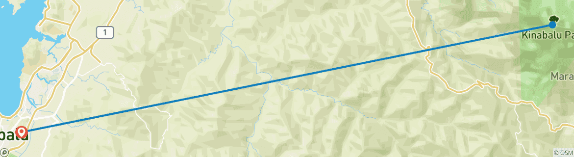Image d'une carte montrant l'itinéraire du circuit