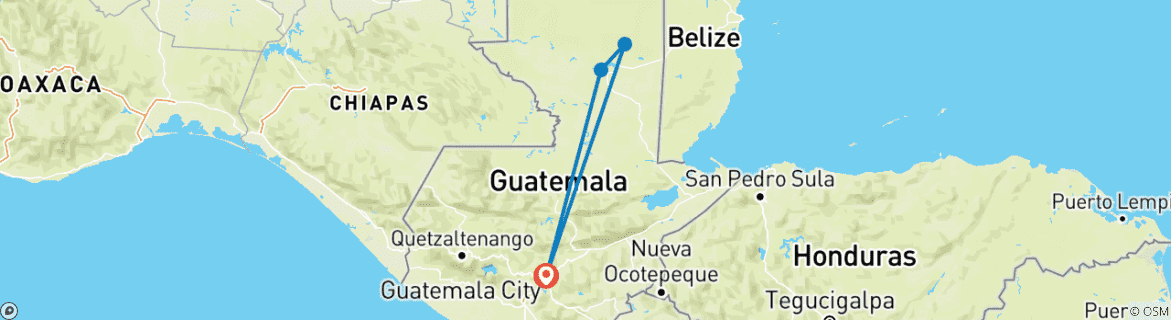 Imagen de un mapa que muestra la ruta del circuito