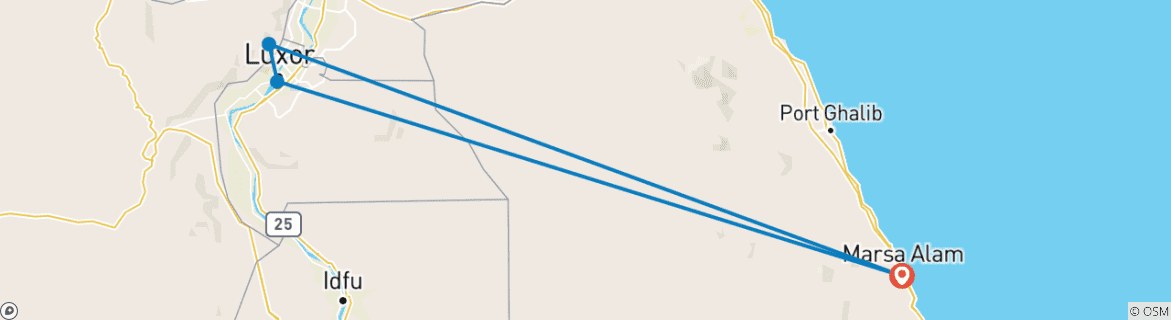 Imagen de un mapa que muestra la ruta del circuito