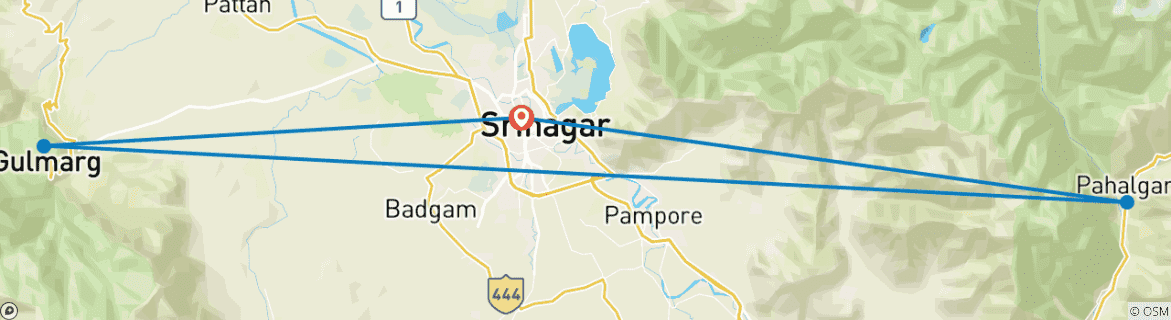 Imagen de un mapa que muestra la ruta del circuito
