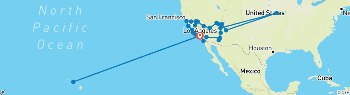 Imagen de un mapa que muestra la ruta del circuito