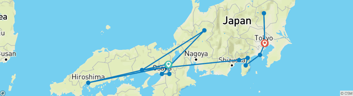 Imagen de un mapa que muestra la ruta del circuito