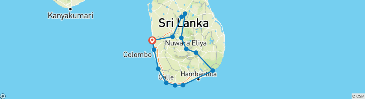Imagen de un mapa que muestra la ruta del circuito
