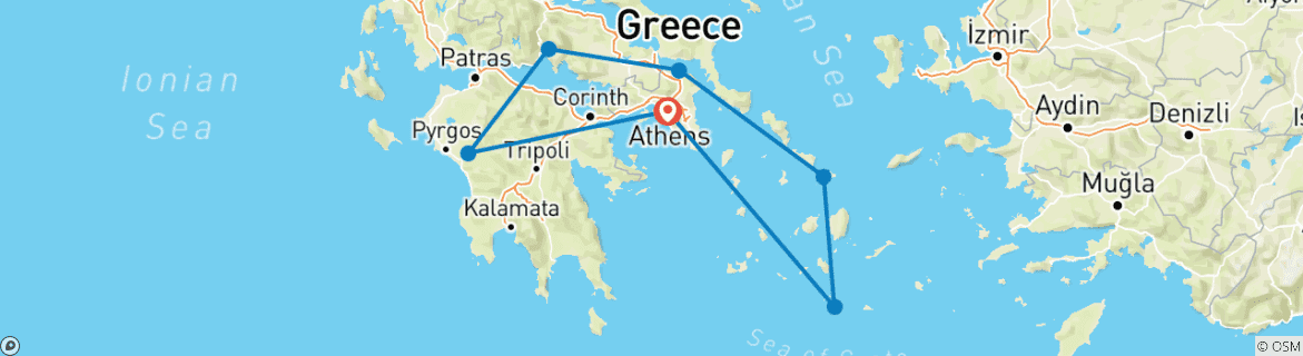 Imagen de un mapa que muestra la ruta del circuito