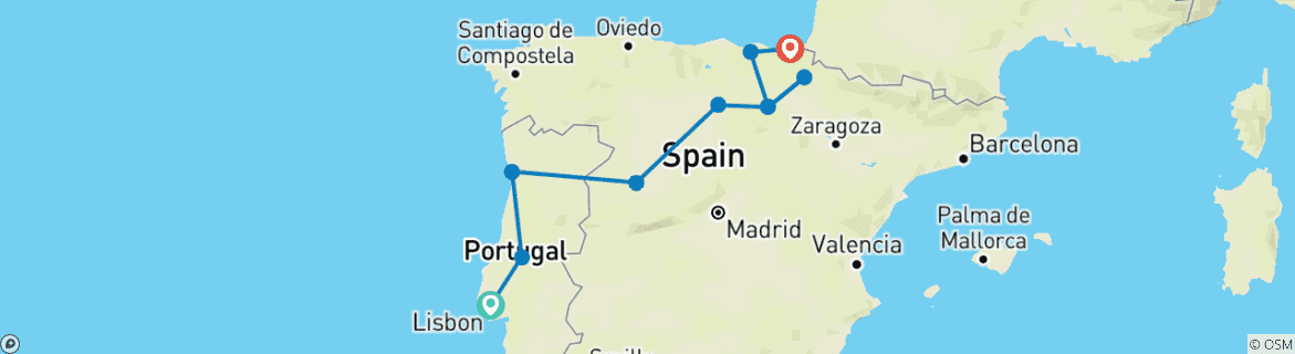 Imagen de un mapa que muestra la ruta del circuito