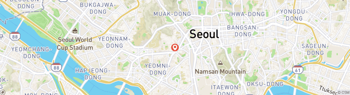 Mapa de Corea del Sur 6 días - One Life Adventures