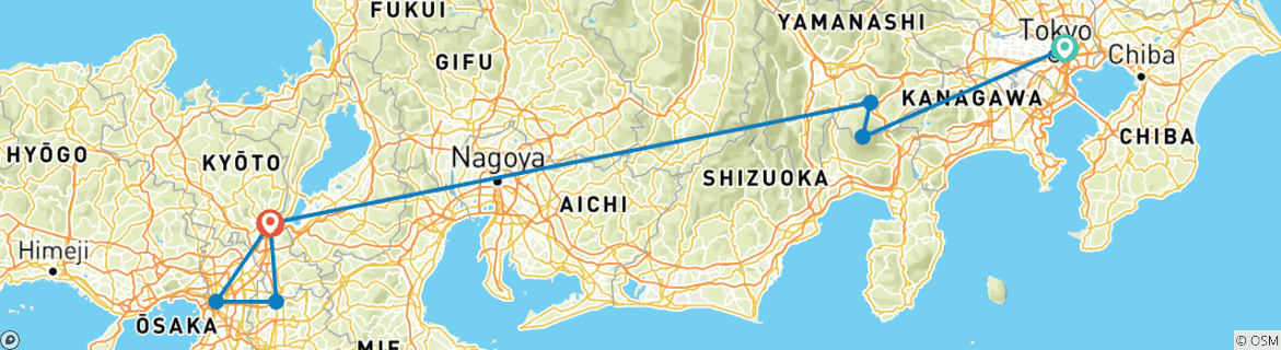 Imagen de un mapa que muestra la ruta del circuito