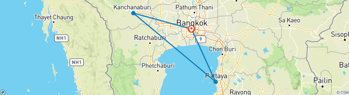 Imagen de un mapa que muestra la ruta del circuito