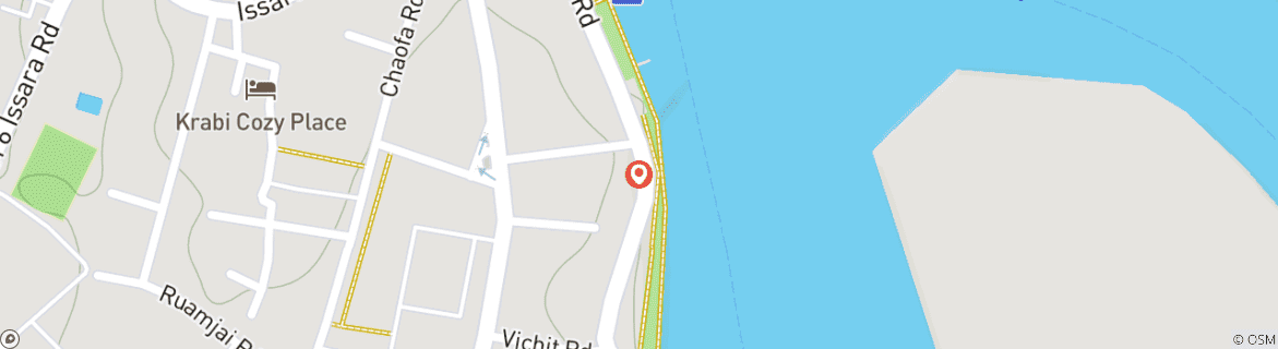 Carte du circuit 7 jours en Thaïlande : profitez des plus beaux sites de l'île de Krabi.