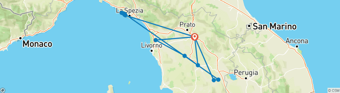 Imagen de un mapa que muestra la ruta del circuito