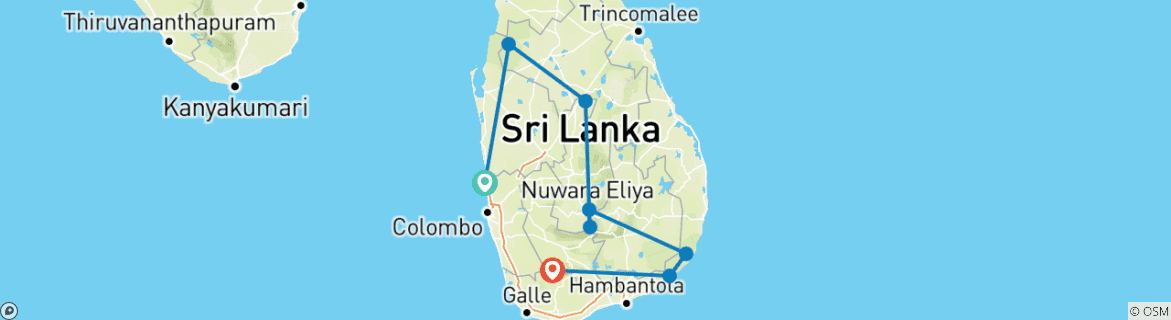Imagen de un mapa que muestra la ruta del circuito