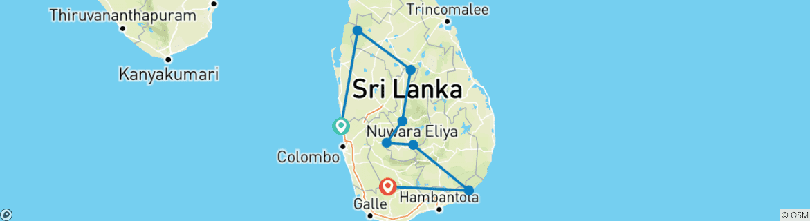 Imagen de un mapa que muestra la ruta del circuito