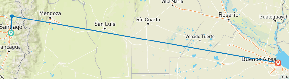 Imagen de un mapa que muestra la ruta del circuito