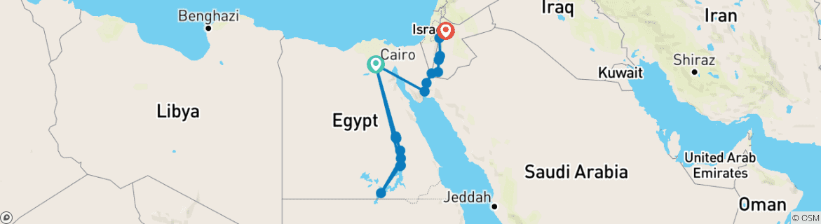 Imagen de un mapa que muestra la ruta del circuito
