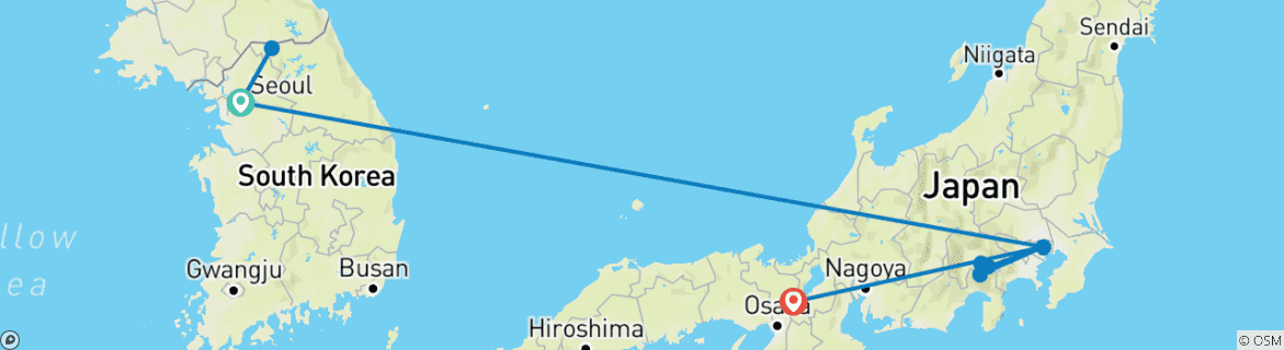 Imagen de un mapa que muestra la ruta del circuito