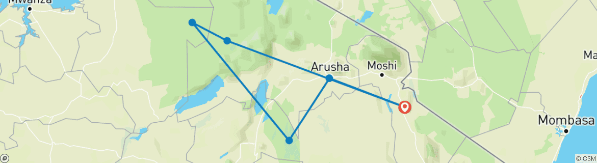 Imagen de un mapa que muestra la ruta del circuito