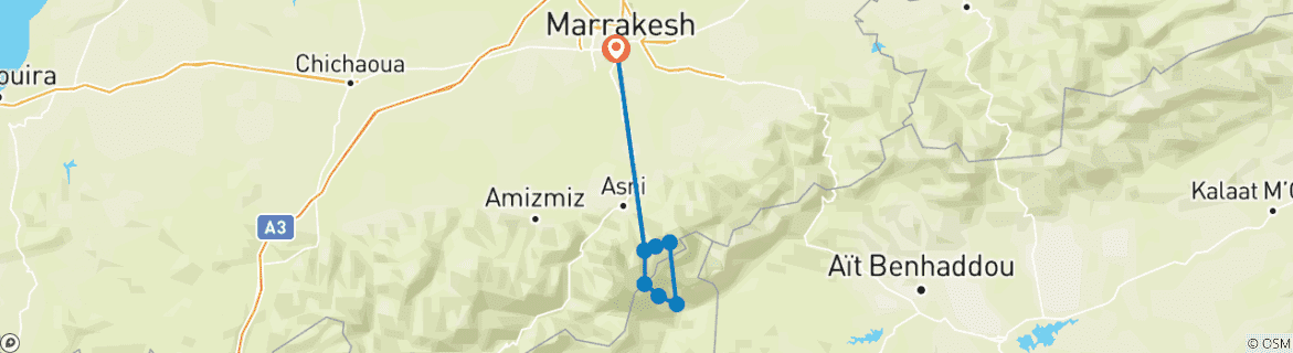 Imagen de un mapa que muestra la ruta del circuito
