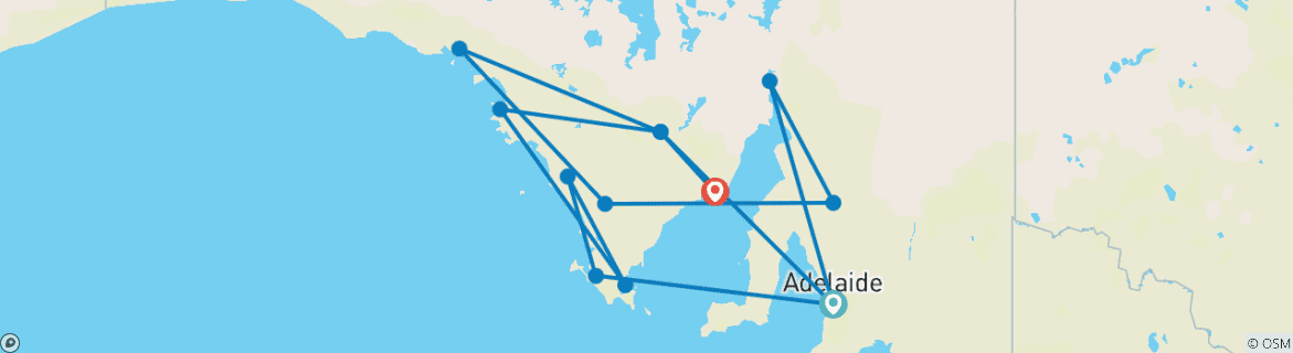 Imagen de un mapa que muestra la ruta del circuito
