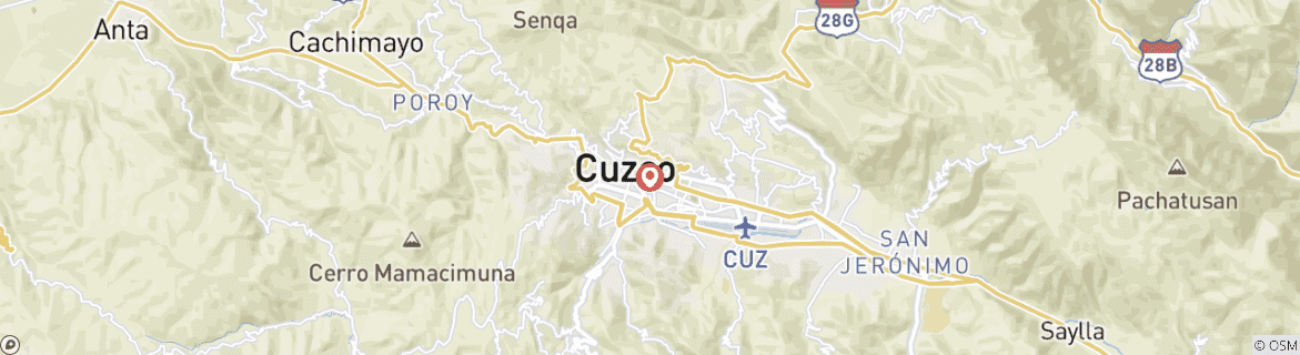 Carte du circuit RANDONNEZ SUR LA PISTE INCA JUSQU'AU MACHU PICCHU ET EXPLOREZ LE PEROU (FEMMES UNIQUEMENT)
