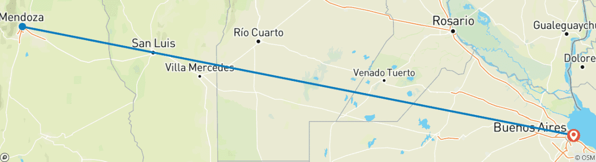 Imagen de un mapa que muestra la ruta del circuito