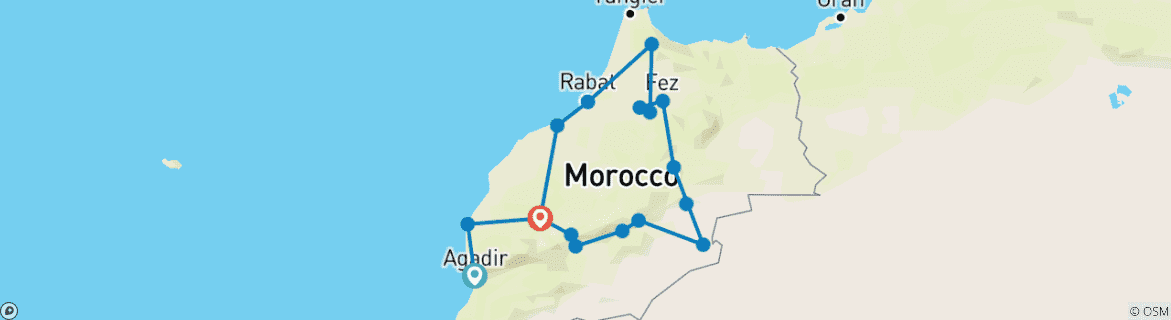 Imagen de un mapa que muestra la ruta del circuito