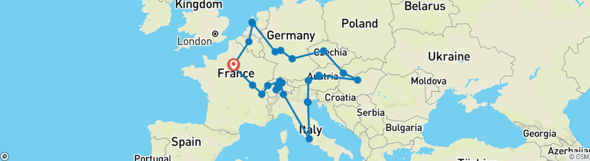 Imagen de un mapa que muestra la ruta del circuito