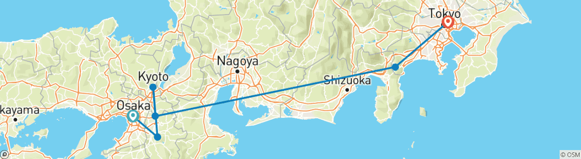 Imagen de un mapa que muestra la ruta del circuito