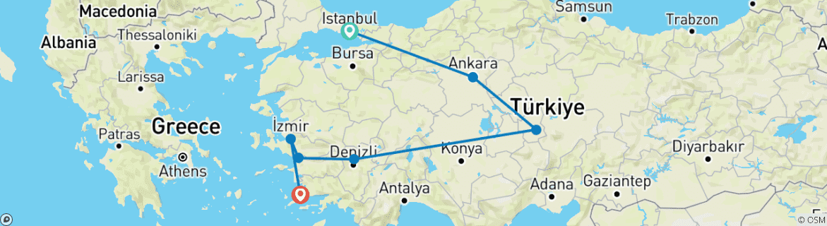 Imagen de un mapa que muestra la ruta del circuito