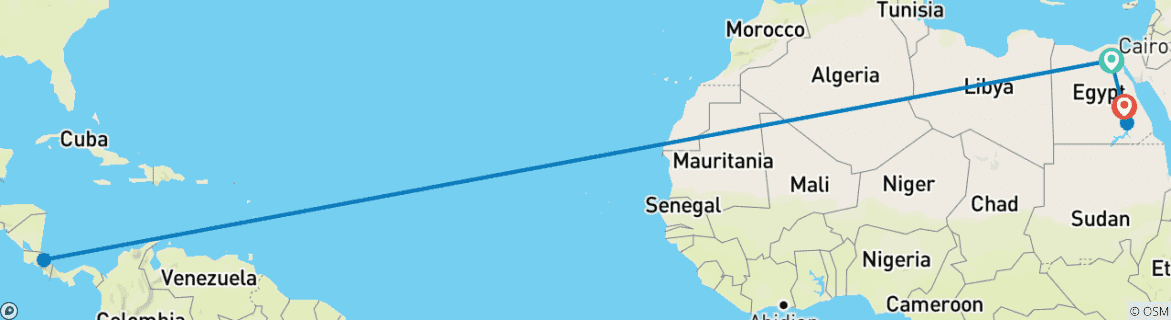 Imagen de un mapa que muestra la ruta del circuito