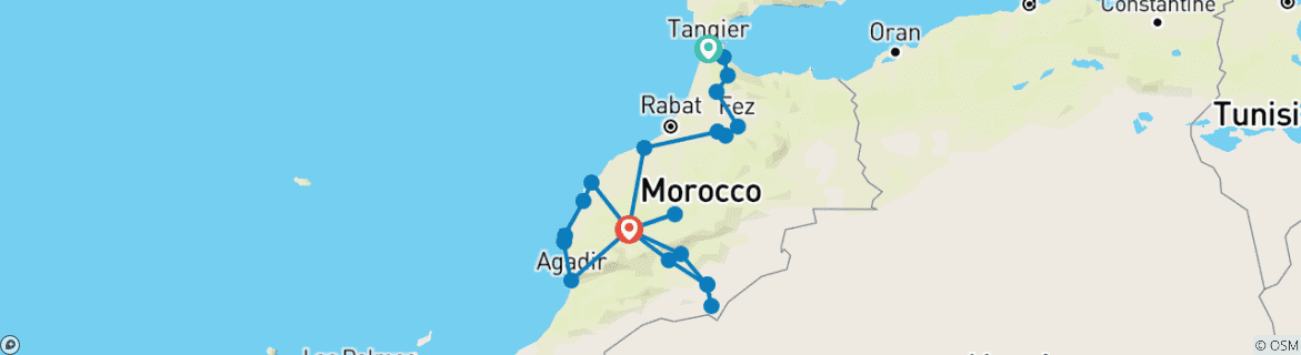 Mapa de Marruecos Completo: Del Sáhara a la Costa