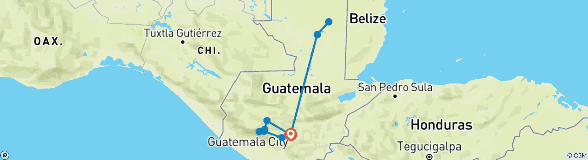 Imagen de un mapa que muestra la ruta del circuito