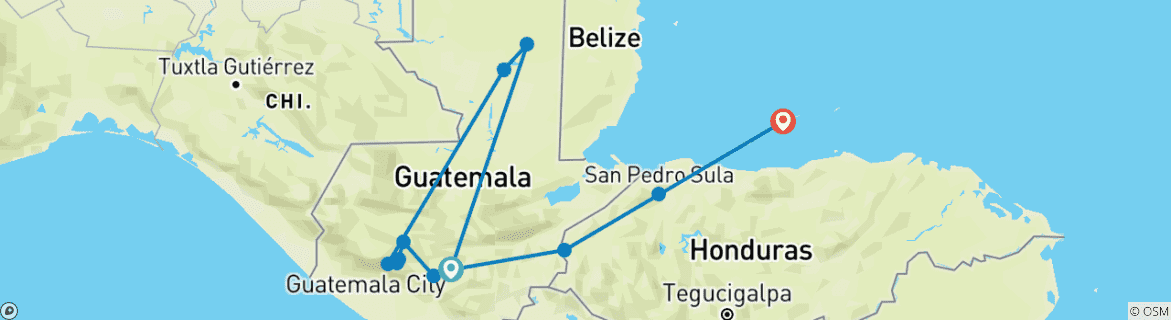 Imagen de un mapa que muestra la ruta del circuito