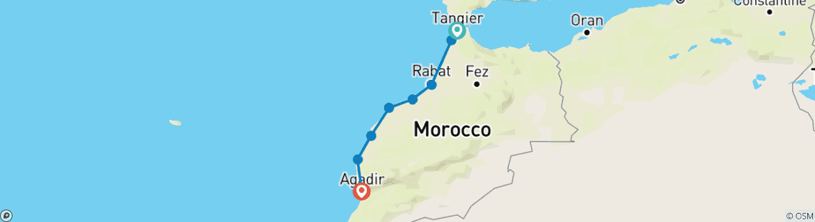 Imagen de un mapa que muestra la ruta del circuito