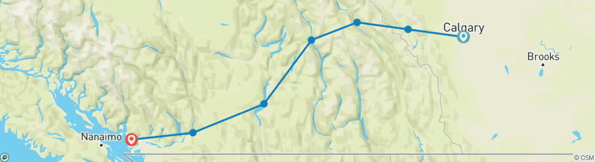 Imagen de un mapa que muestra la ruta del circuito