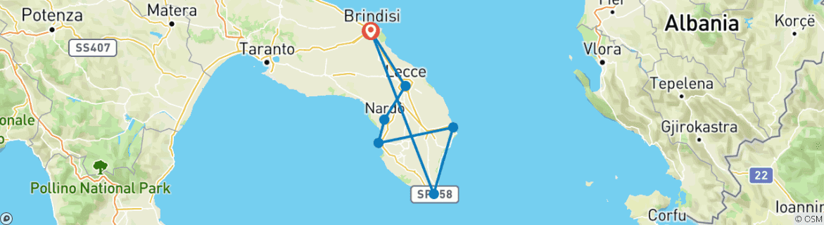 Imagen de un mapa que muestra la ruta del circuito