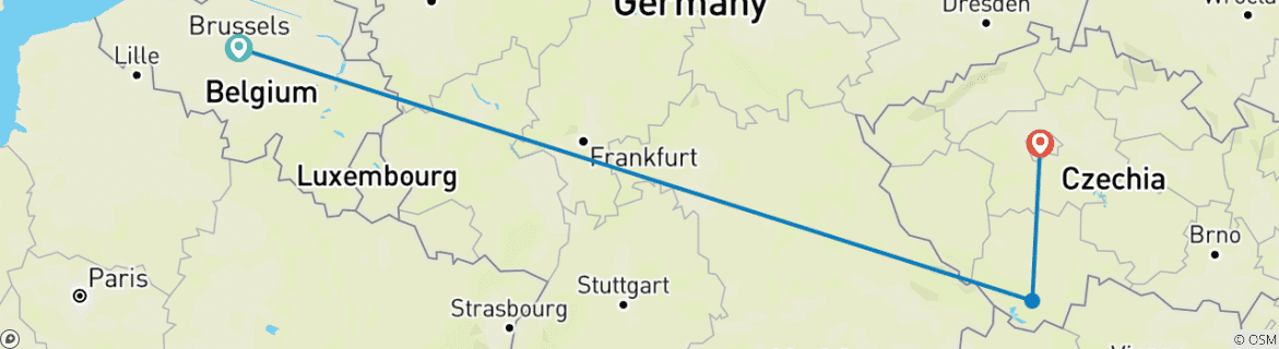 Imagen de un mapa que muestra la ruta del circuito