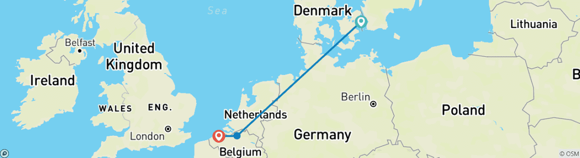 Imagen de un mapa que muestra la ruta del circuito