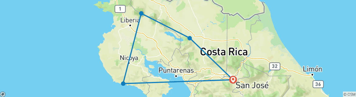 Imagen de un mapa que muestra la ruta del circuito