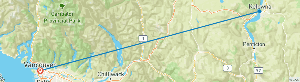 Imagen de un mapa que muestra la ruta del circuito