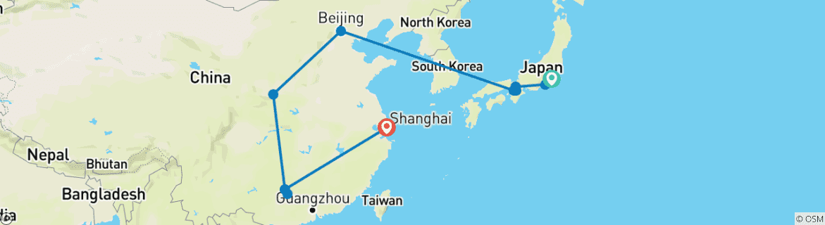 Imagen de un mapa que muestra la ruta del circuito